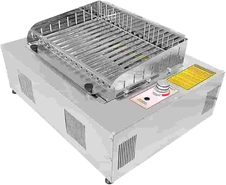 Churrasqueira a Gás de Bancada com Grelha Argetina, Sem fumaça, Inox, Acendimento automático
