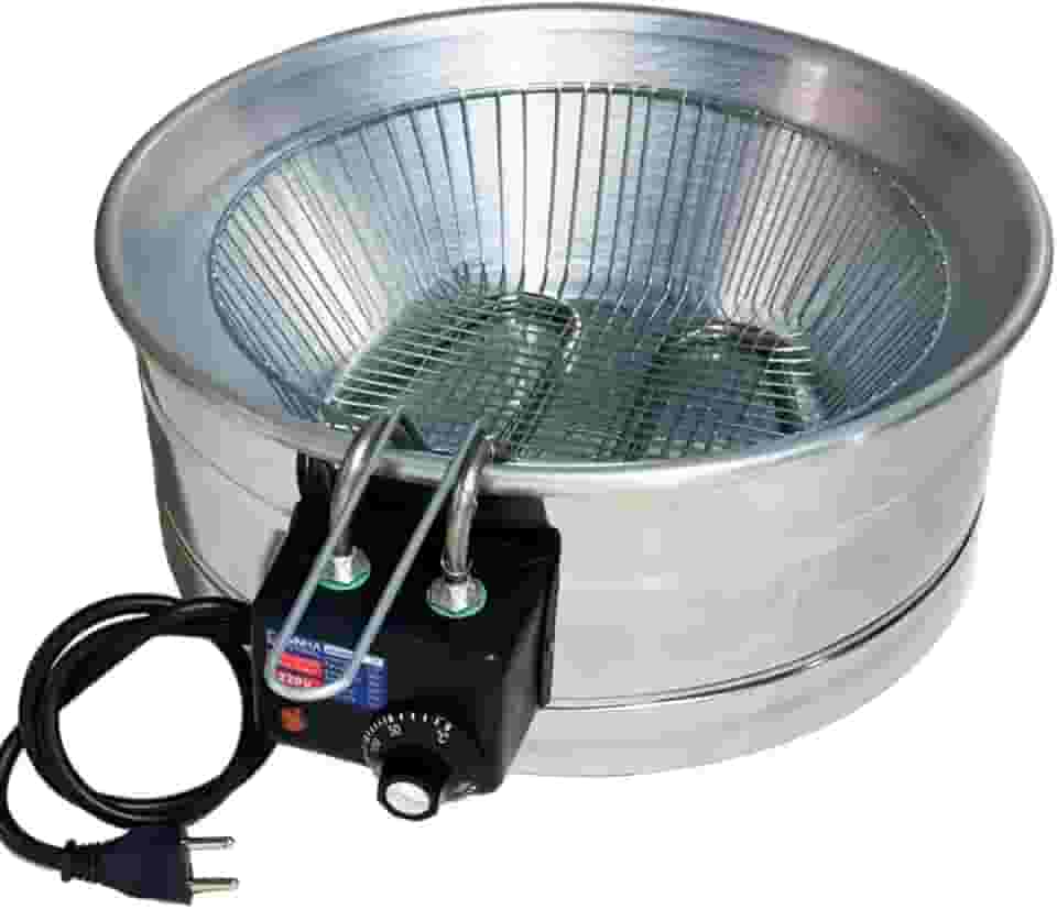 Fritadeira Elétrica Industrial Tacho Redondo 10L - Pastel, Coxinha, Kibe, Batata (220v)