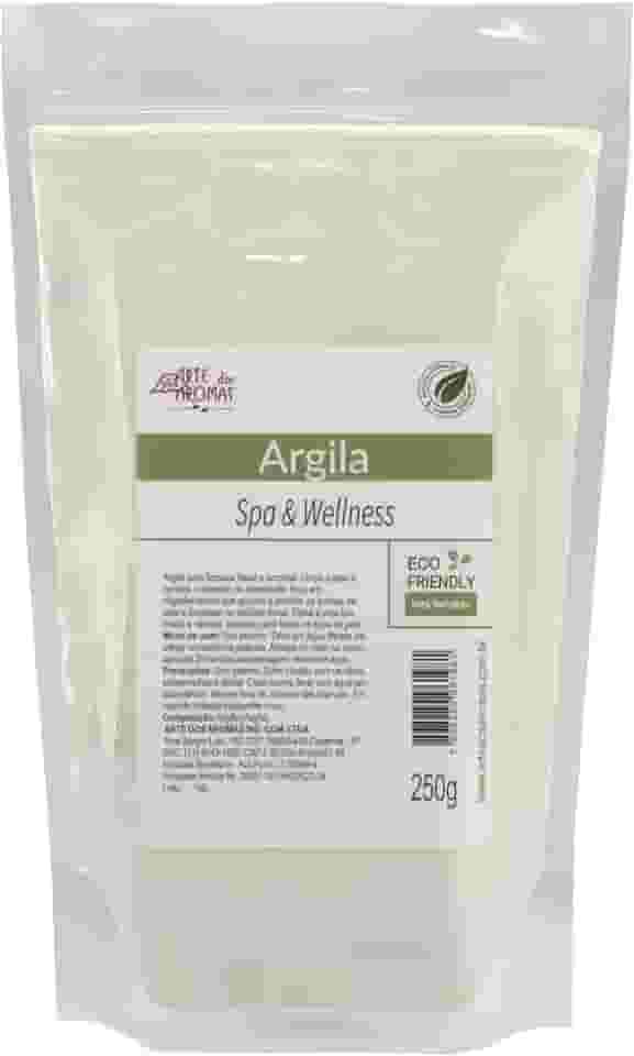 Argila Branca Em Pó Natural Arte Dos Aromas, 250g, Para Spa e Bem-Estar