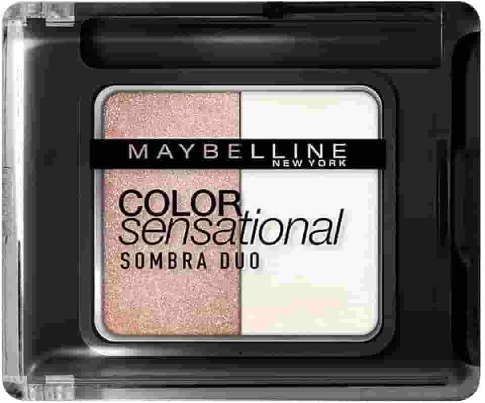 Sombra Duo Color Sensational Indie, Maybelline, Branco/Marrom Claro