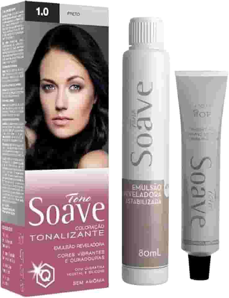 Coloração Capilar Tonalizante Sem Amônia Tono Soave Capelli (1.0 Preto)