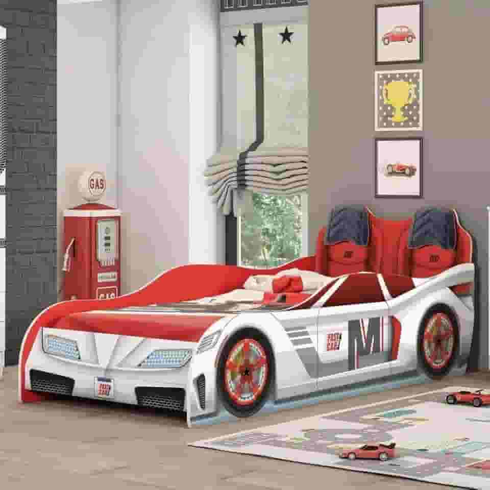 Cama Infantil Fast Car Casatema Branco