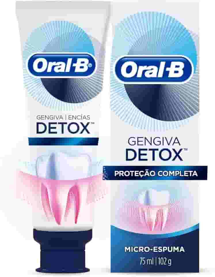 Oral-B Pasta de Dente Gengiva Detox Proteção Completa 102g, 1 Unidade