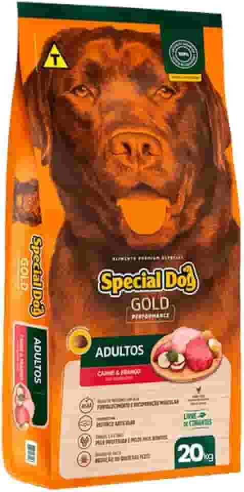 Special Dog - Ração Gold Premium Adultos Sabor Frango e Carne 20 kg
