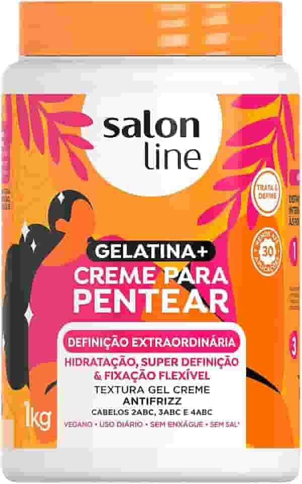Salon Line, Creme de Pentear, Definição Extraordinária, Vegano - Para Cabelos Cacheados, Crespos e em Transição, 1kg