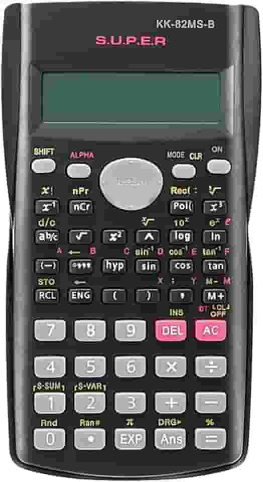 Calculadora Científica Premium Com Display Duplo E 240 Funções Matemática - 10+2 Desligamento Automático Edição Eletrônica Engenharia Física Química Faculdade Cursos Pilha AAA Cor Preto