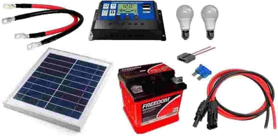 Kit Gerador de Energia Solar 10Wp - Gera até 32Wh/dia