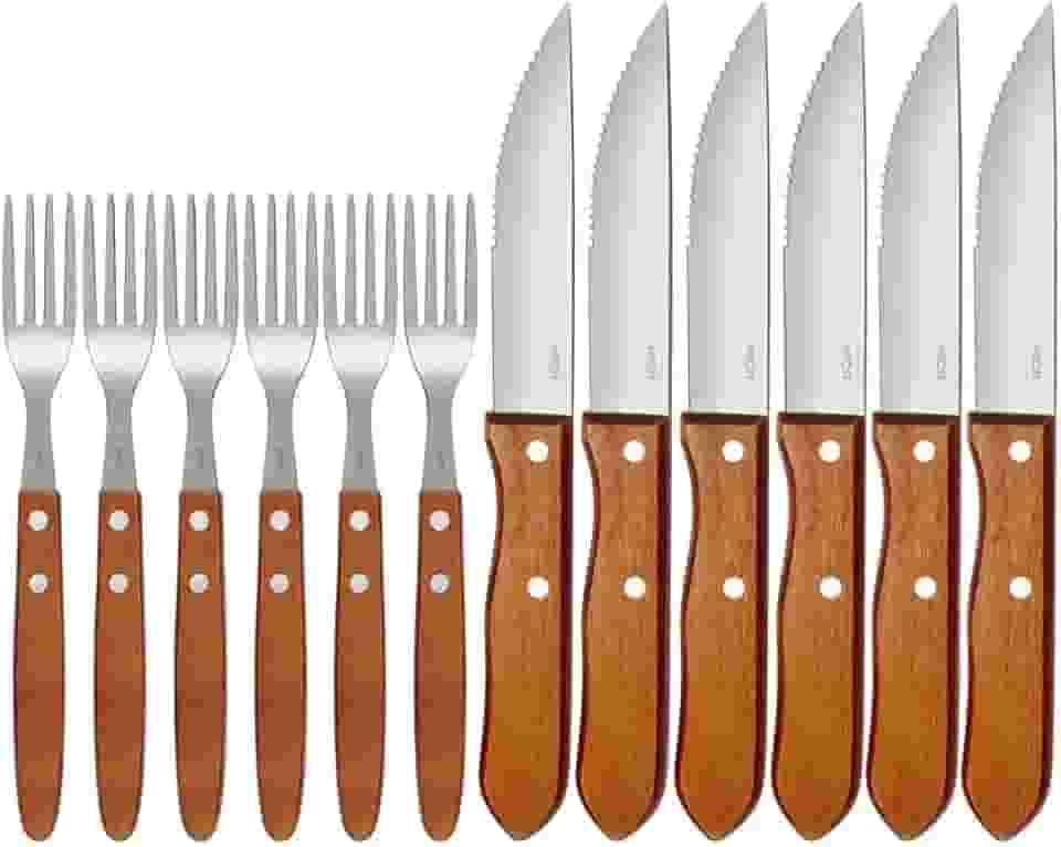 Mor - Conjunto Churrasco Garfo e Faca 12 Peças