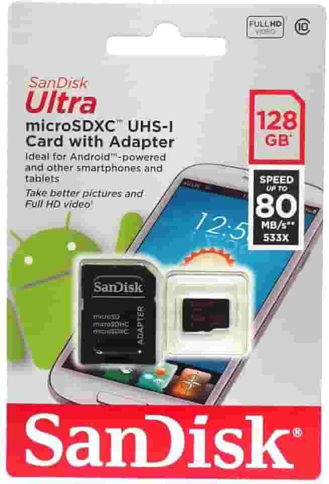 CARTAO MICRO SD 128GB CLASSE 10
