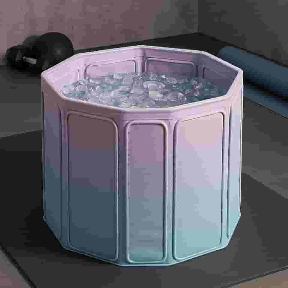 Banheira Dobrável De Gelo Premium E Água Quente, Com Drenagem Dupla, Portátil Para Spa, Ofurô, Marca VARENZIA