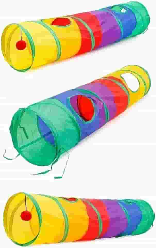 Brinquedo Interativo Para Gatos Pets Túnel Labirinto Colorido - NEXUS MARKET
