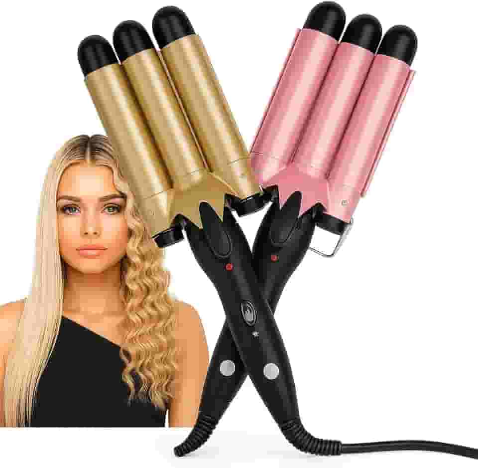 Modelador De Cachos Automático Bivolt Cerâmica Nano Tecnologia 180°C E 210°C - Triondas Profissional Brilho E Proteção Capilar