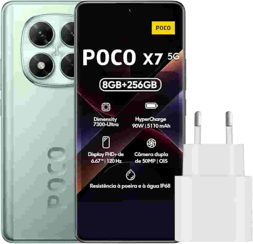 Smartphone Xiaomi Poco X7 5G NFC 8GB RAM 256GB ROM[24095PCADG] (GREEN, 8+256)