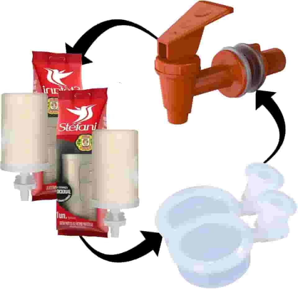 Kit Para Filtro Barro 2 Velas São João + Boia Anti Vazamento+ Torneira Click