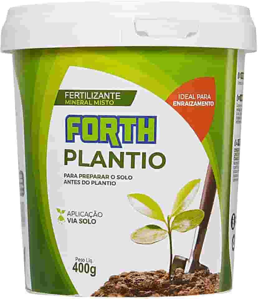 Forth Plantio, Fertilizante Mineral Misto, Enraizador, Mudas, Condicionador de Solos, NPK + Micronutrientes, Granulado, Nutrição Completa, Balde, 400g