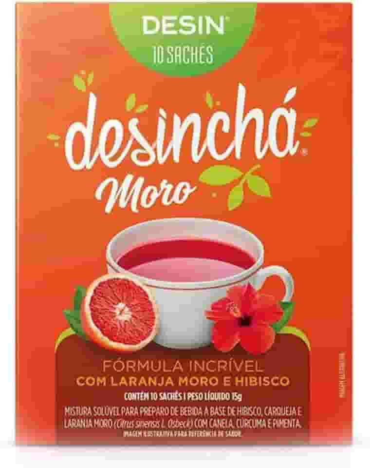 Chá de Laranja com Moro e Hibisco Desinchá 15g