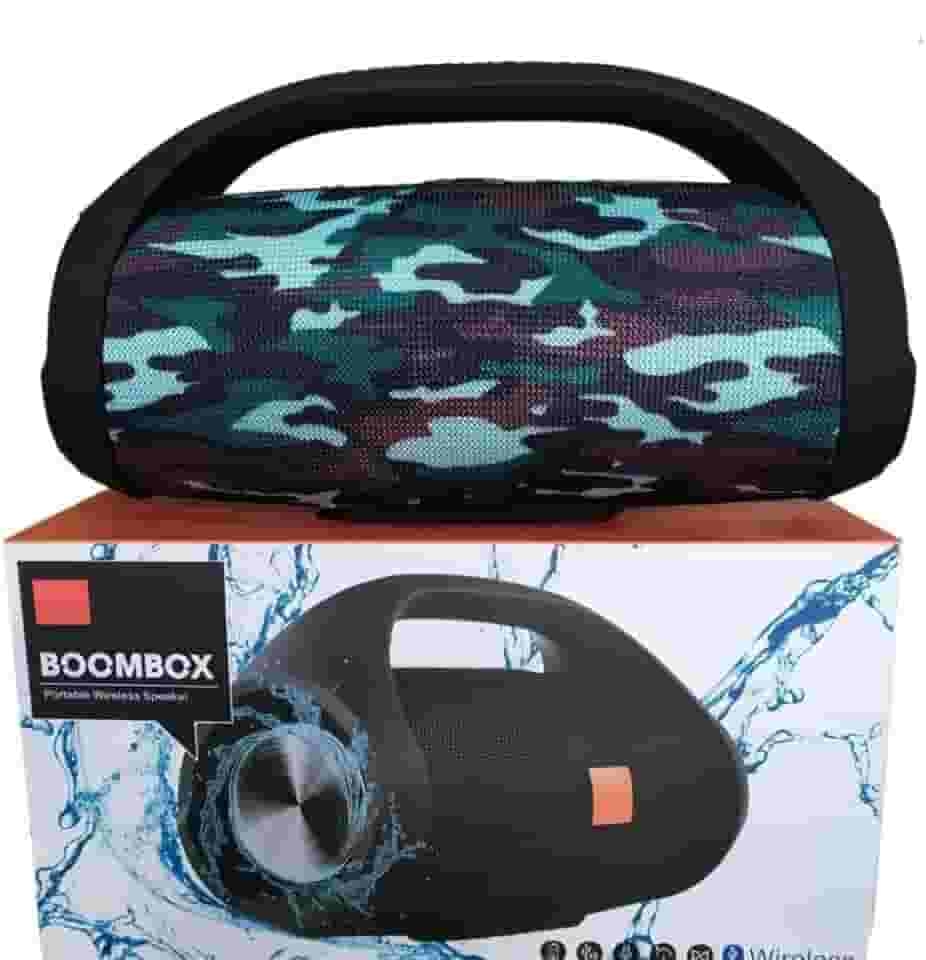 Caixa de Som Boombox Bluetooth 40W Portátil | Rádio FM, Bateria 10.000mAh, USB, SD, Aux P2, Connect+