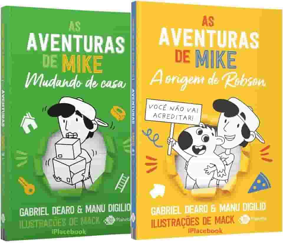 Kit 2 Livros As aventuras de Mike 3 Mudando de Casa + 4 A Origem de Robson - 2 Volumes