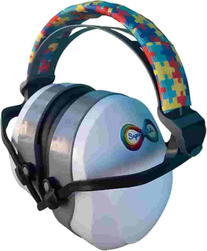 Abafador de Ruido 26 DB Branco para Autistas crianças e adolescentes