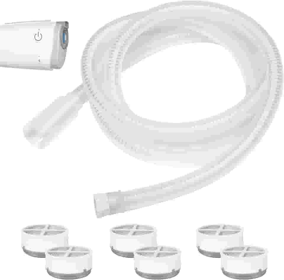 Tubo CPAP de substituição para AirMini com Humi DX, incluindo tubo compatível com Airmini P10/N20/F20 e 6 Humi DX compatível com conector N20/P10 para AirMini, suprimentos CPAP de ótimo valor por