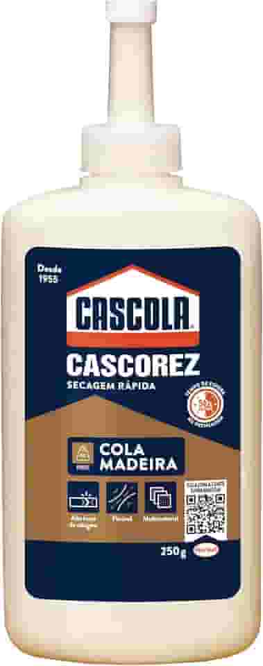 Cola Cascorez para Madeira, Branco, 250 g, Cascola