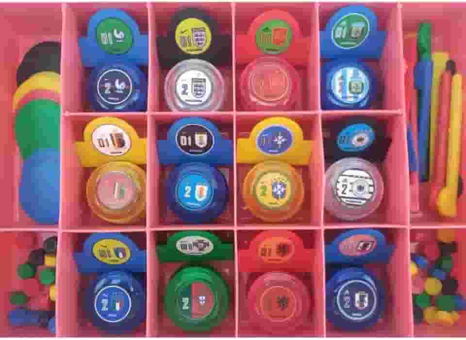 Power Toys Yugen - Jogo de Botão: Box da Copa do Mundo com 12 Times