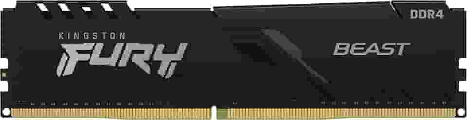 KF426C16BB1/16 - Memória de 16GB DIMM DDR4 2666Mhz FURY Beast 1,2V 2Rx8 288 pinos para desktop/gamers, Preto