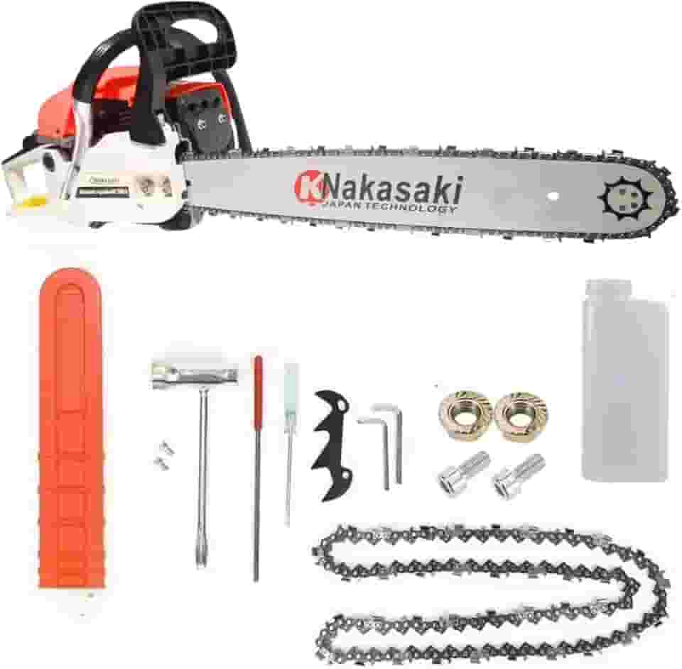 Motoserra Profissional Gasolina 78cc Muito Potente Sabre Moto Serra 22 Polegadas Motosserra