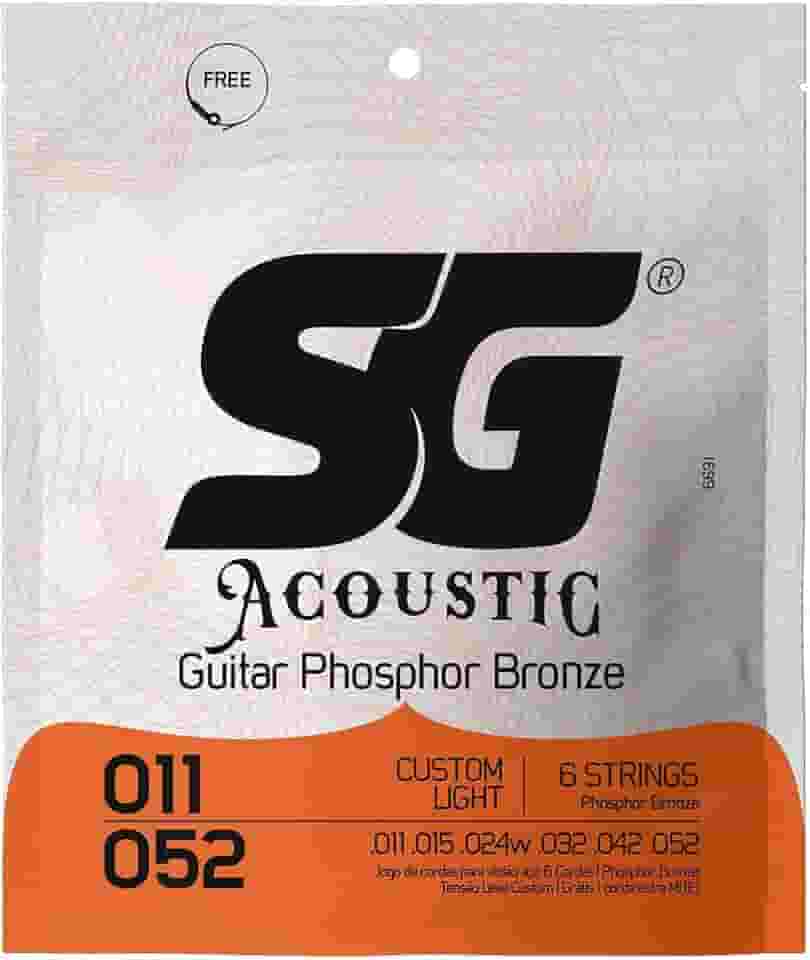 Encordoamento 011 SG Bronze Fosforo para Violão