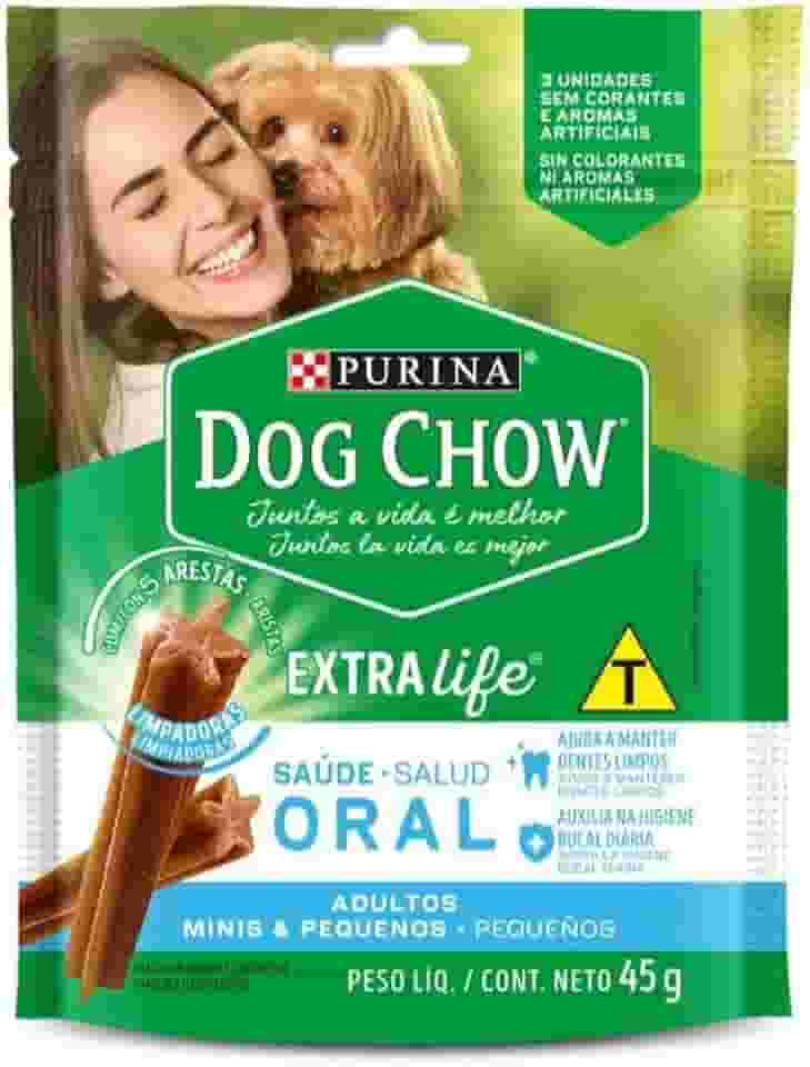 Dog Chow Petisco Dog Chow Saúde Oral Cães Adultos Minis E Pequenos 105G