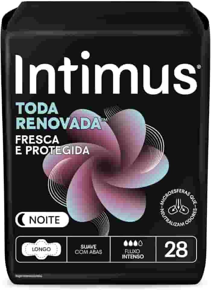 Absorvente Intimus Toda Renovada Noite - 28 unidades (Embalagem pode variar)