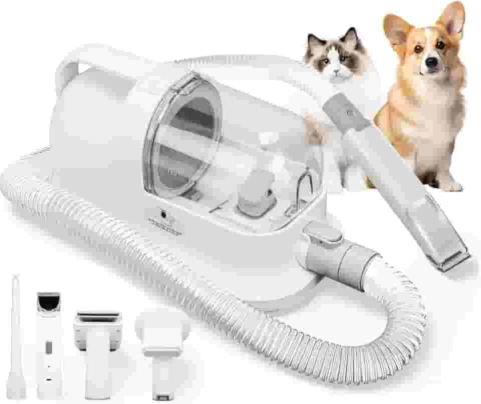 220V, 350W, Aspirador de Pelos Pet, com 5 Ferramentas de Limpeza de Animais, 1400mL, 3 AjustáVel Níveis de Sucção, Aspirador de Pó para Cães, Kit de Limpeza de Cães E Aspirador