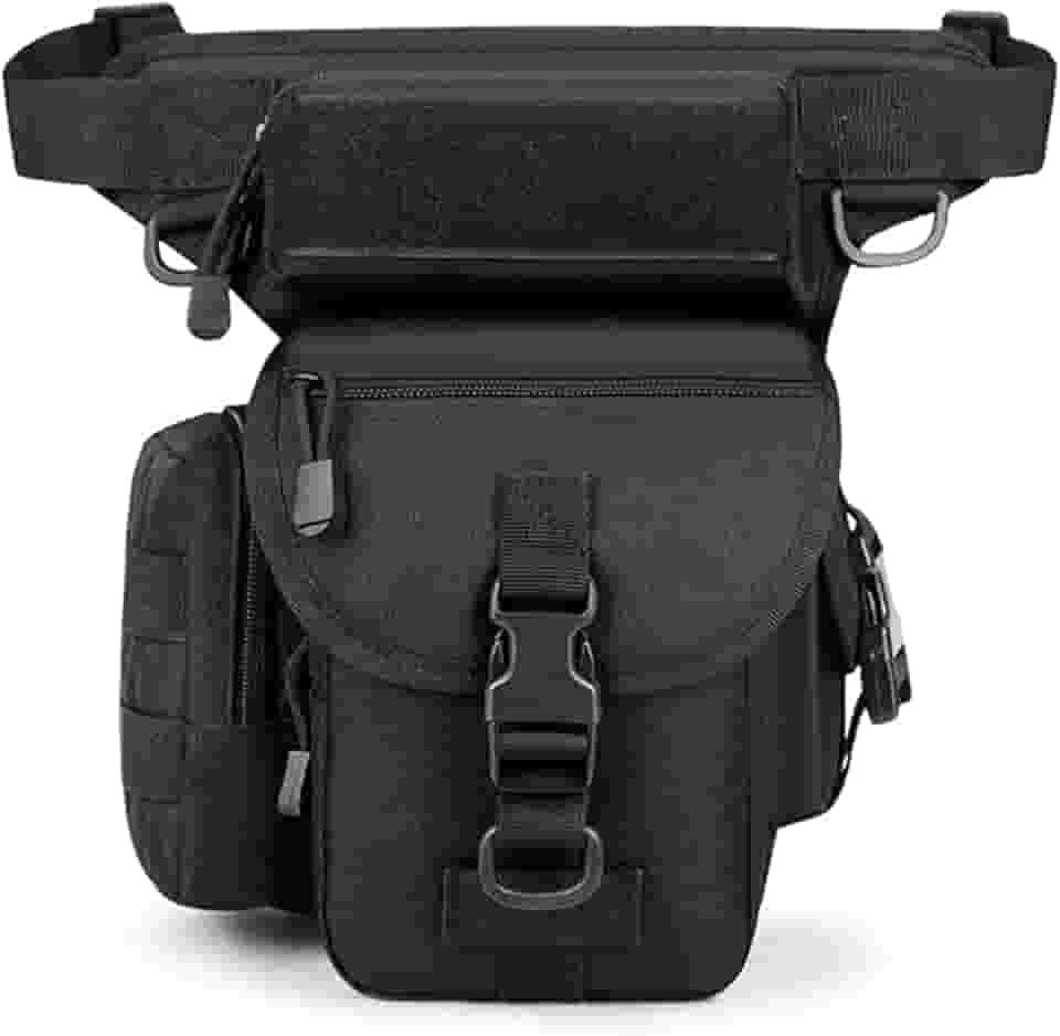 Bolsa Tática Militar de Cintura e Coxa - Bolsa de Perna para Ciclismo ao Ar Livre - Bolsa de Ombro Multiuso Carteiro, A