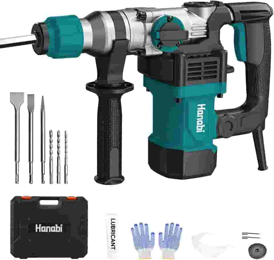 Hanabi Martelo Rompedor 5kg Martelete Demolidor 4.5J 1600W 110V com maleta Profissional