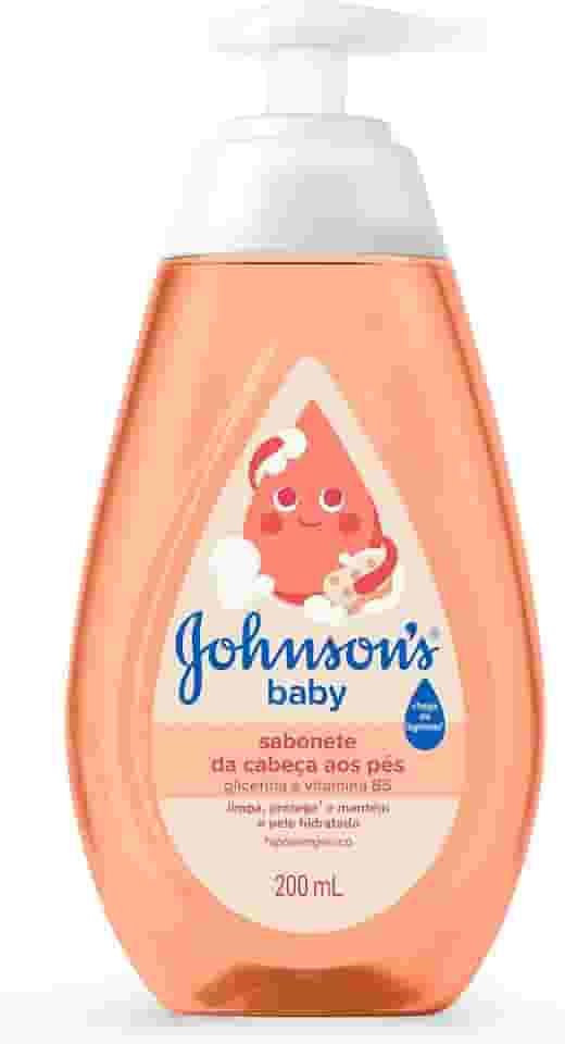 Johnson's Baby Sabonete Líquido Glicerina Da Cabeça Aos Pés, 200ml