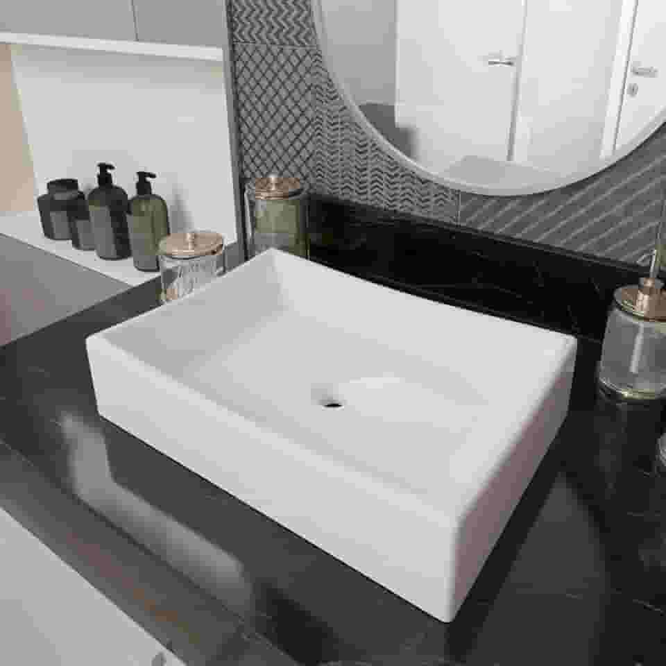 Cuba Pia para Banheiro Retangular Dalla Branco