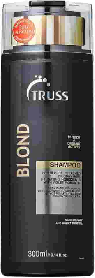 Truss Shampoo Blond | Neutraliza Amarelado e Hidrata Cabelos Loiros, Grisalhos e Descoloridos | 300ml