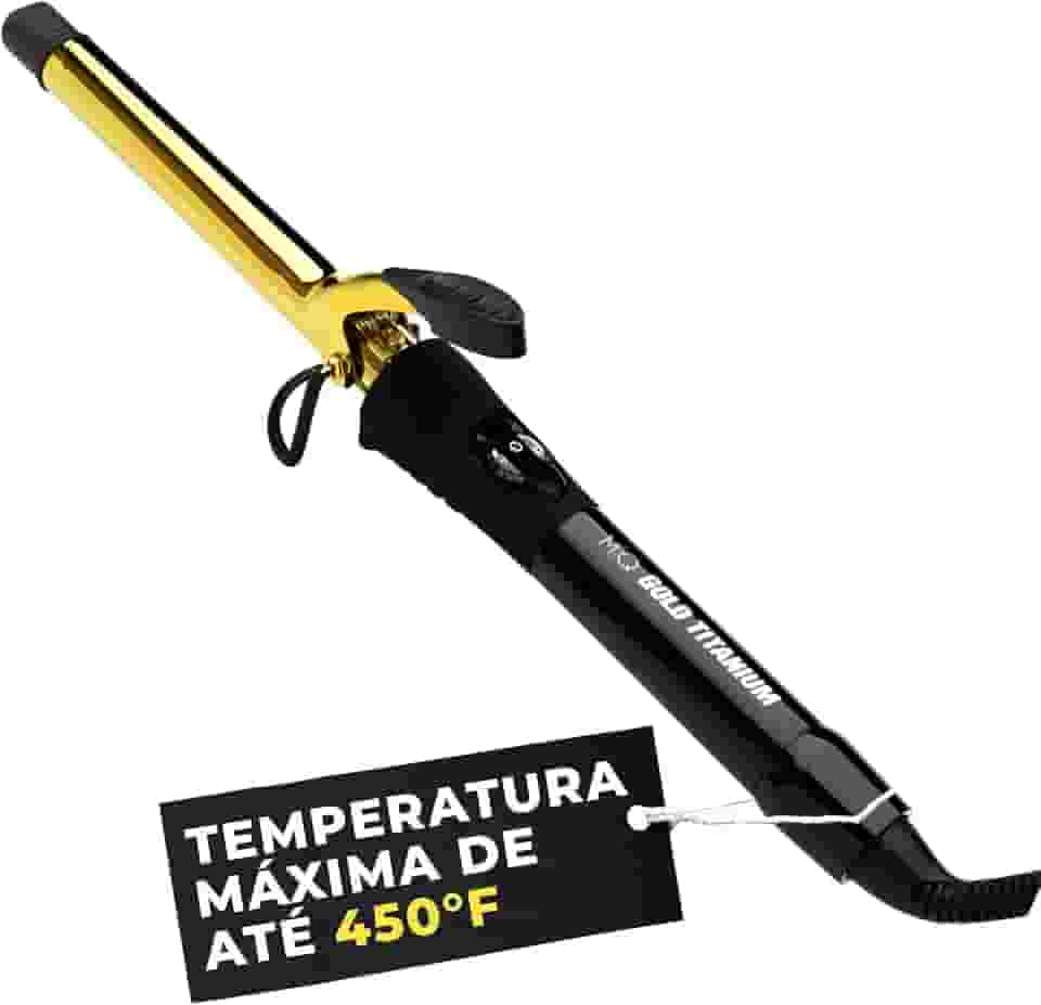 MQ Professional - Modelador de Cachos Profissional Gold Titanium - 32mm - Bivolt