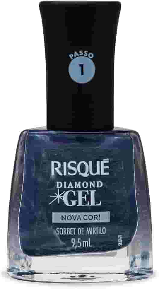 Risqué Esmalte Diamond Gel Sorbet de Mirtilo Metálico 9,5ml