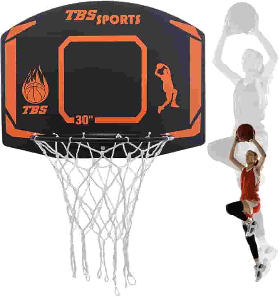Tabela De Basquete Aro 41 Cm C/Rede - Compatível com Bola Oficial 7 - À Prova D'agua Black Premium