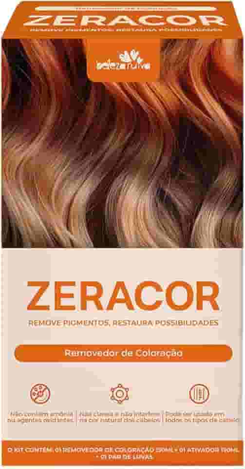 Beleza Ruiva – ZeraCor Removedor de Coloração 300ml | Remove Pigmentos Artificiais sem Danificar os Fios | Livre de Amônia e Descolorantes | Limpeza Profunda com Brilho e Maciez