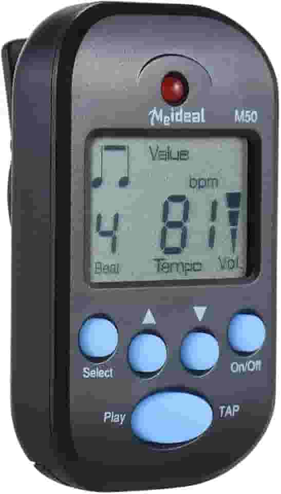 Professional Clip em Digital Beat Tempo Metronome LCD Screen Lightweight & Mini para violino Guitar Bass Musical Instrument Black