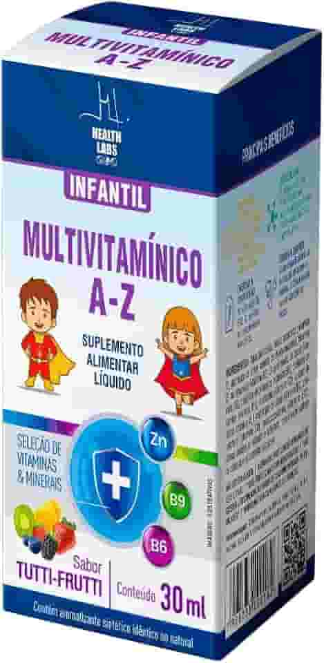 Multivitamínico A-Z Infantil 30ml Tutti-Frutti - Health Labs