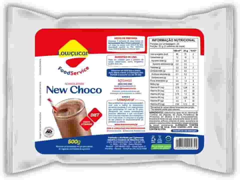 Achocolatado Diet em Pó Zero Lactose New Choco Diet 500g - Lowçucar