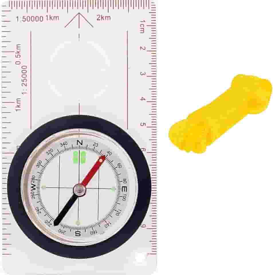 Bússola De Mapa Sobrevivência Camping Selva Com Cordão