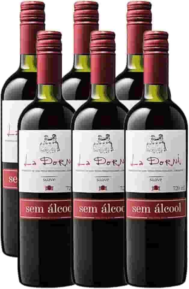 Vinho Tinto Sem Alcool La Dorni Tinto Suave 750ml Kit 6 Und