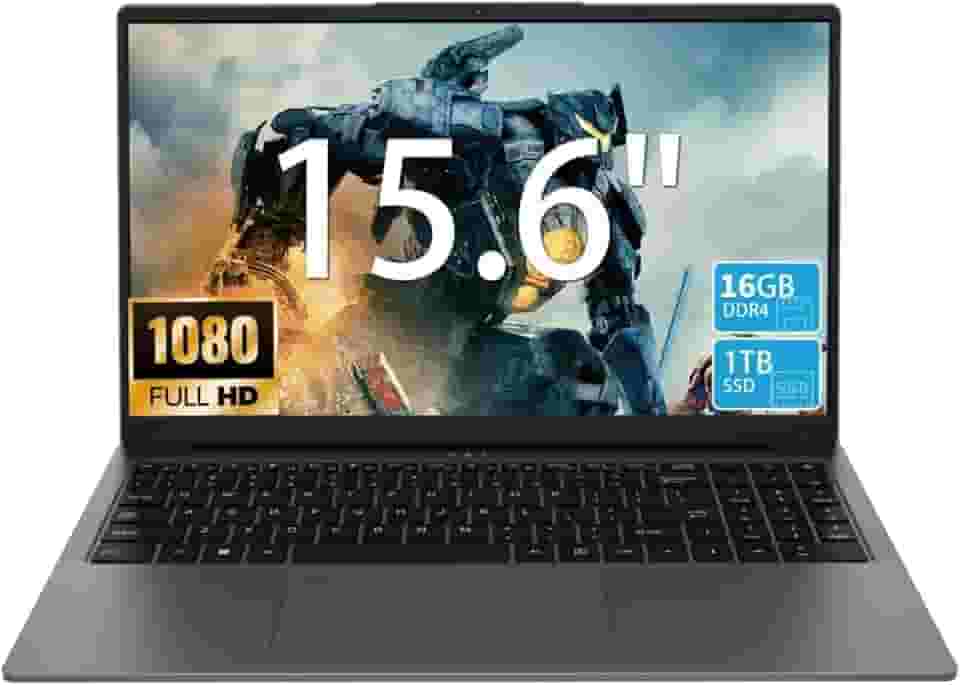 Laptop para jogos de 15,6 polegadas – Processador AMD Ryzen 7 5825U (8C/16T, 2,0-4,5GHz), placa de vídeo AMD Radeon, 16GB DDR4 RAM 1TB NVMe SSD com KB retroiluminado, leitor de impressão digital