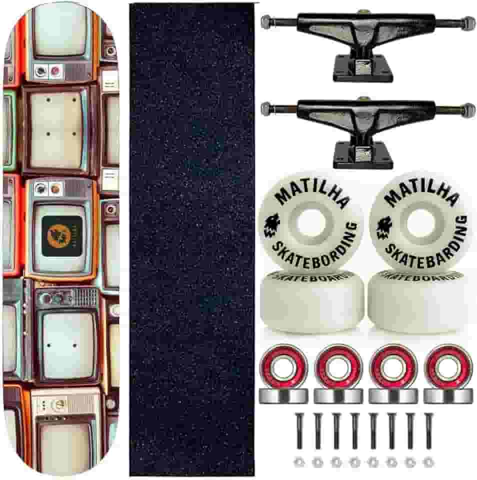Skate Completo Montado Shape Matilha Skate Television 8.0