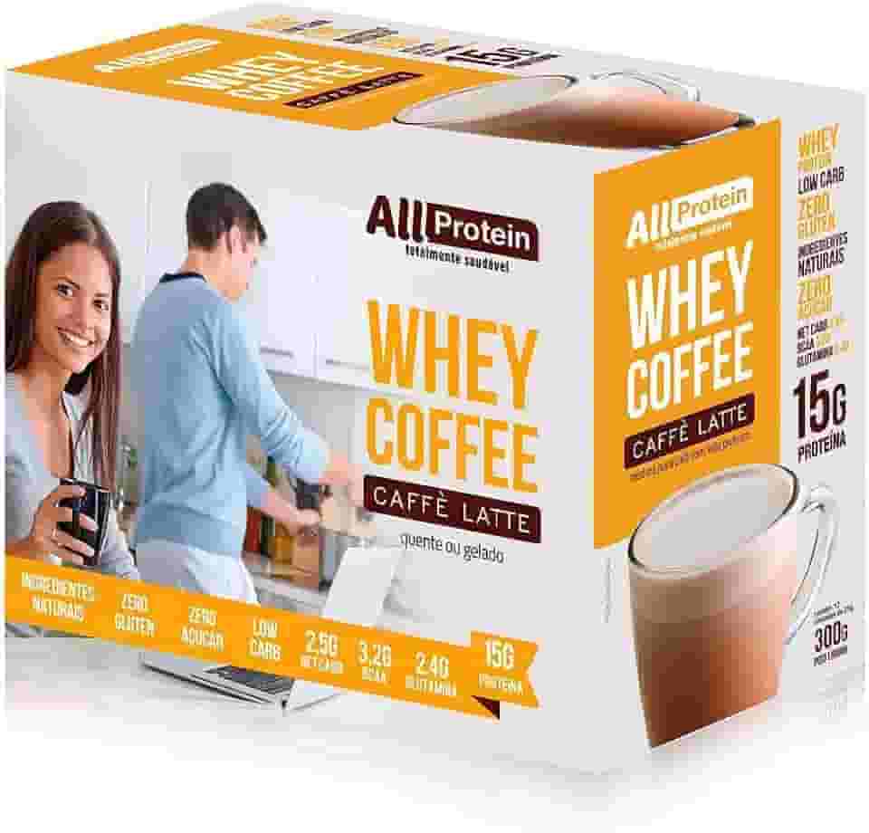 Caixa de Whey Coffee Café Latte 300g (12 doses) - All Protein