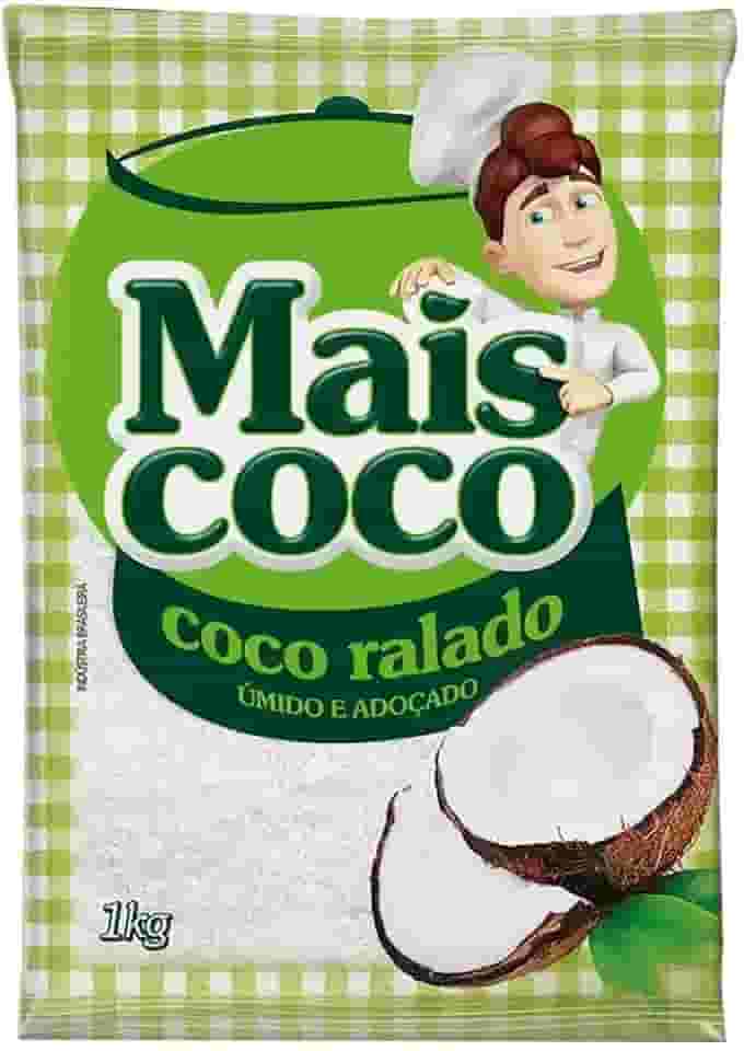 Coco Ralado Mais Coco Umido e Adoçado 1Kg